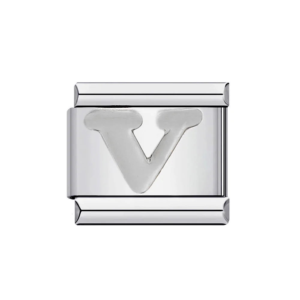 Silver Color 26 English Letter 071