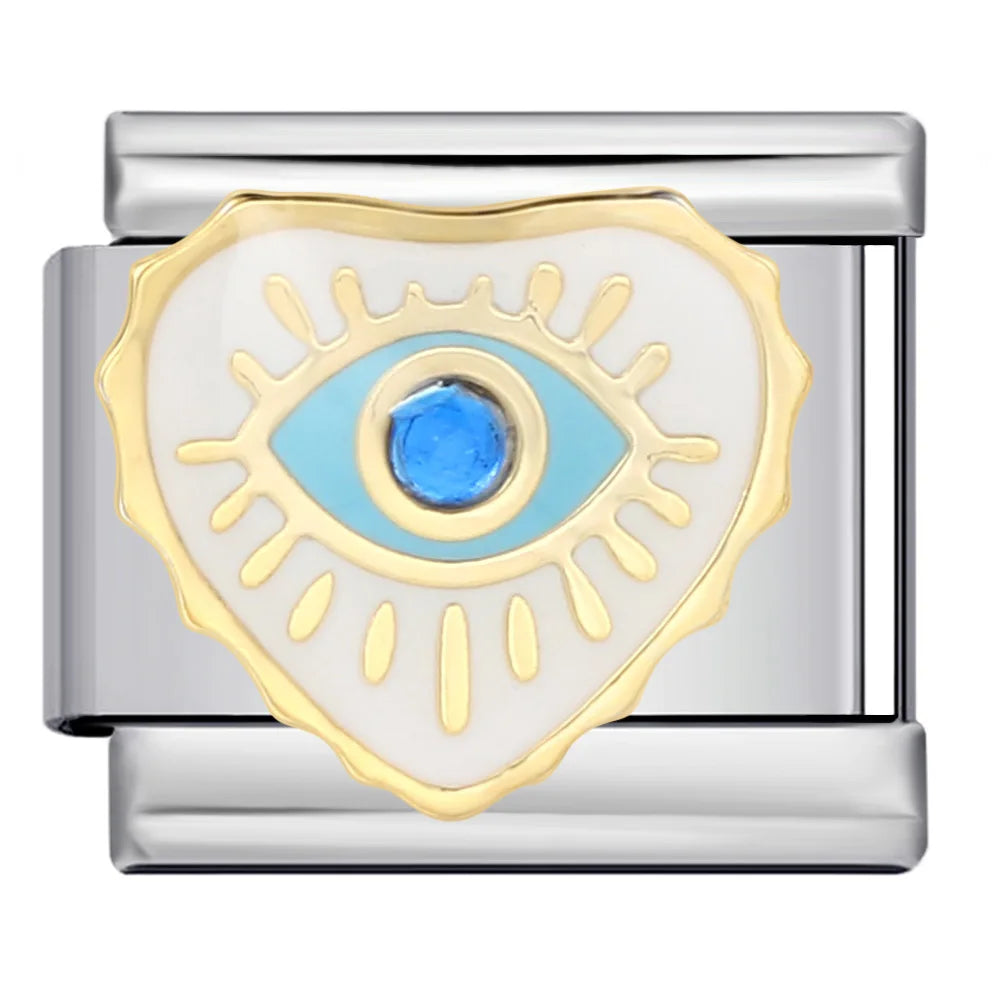 Blue Italian Charm Link 305