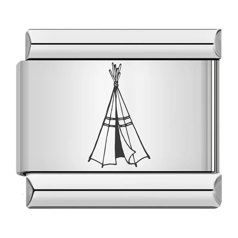 Laser Italian Charm Link 500