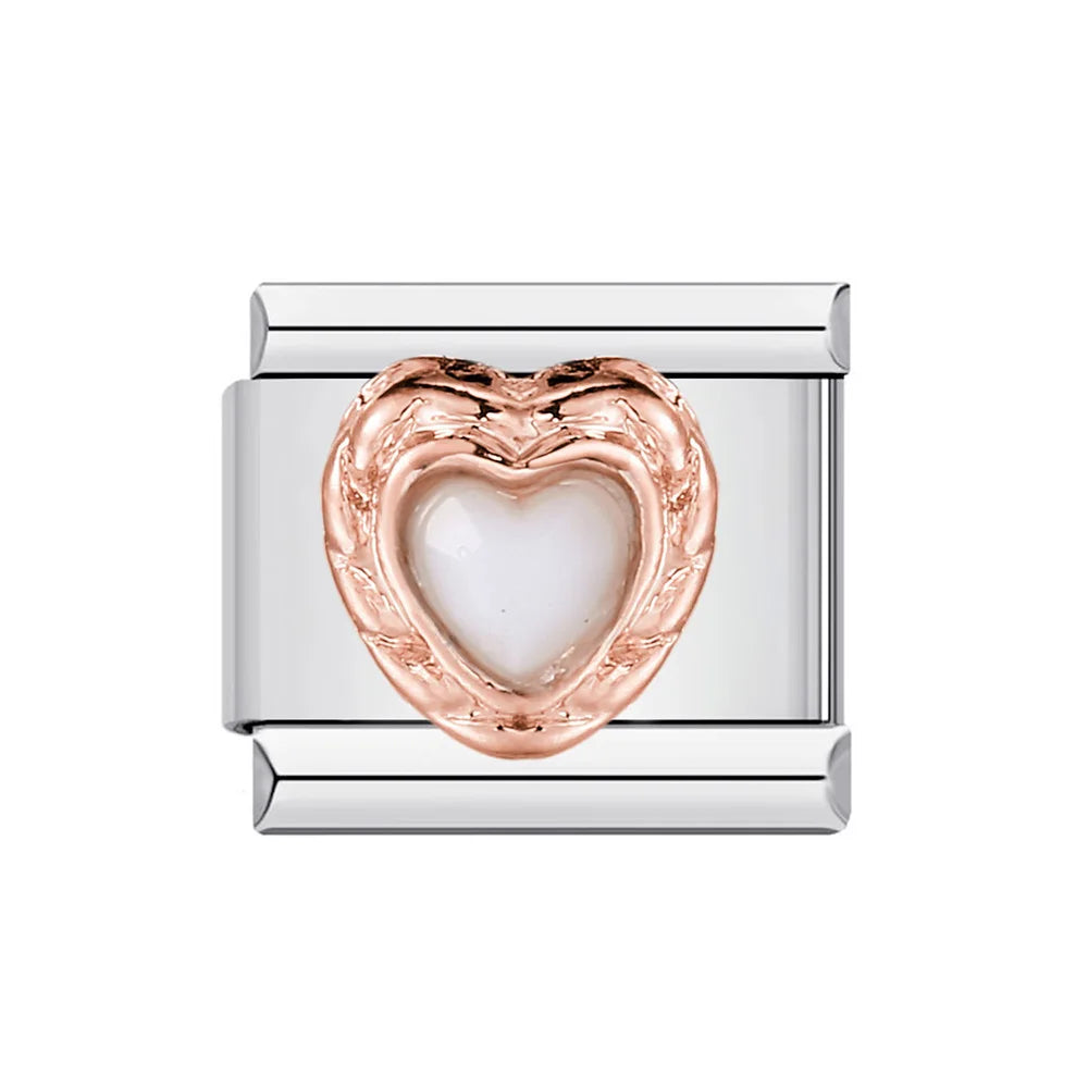 Heart Italian Charm Links 027