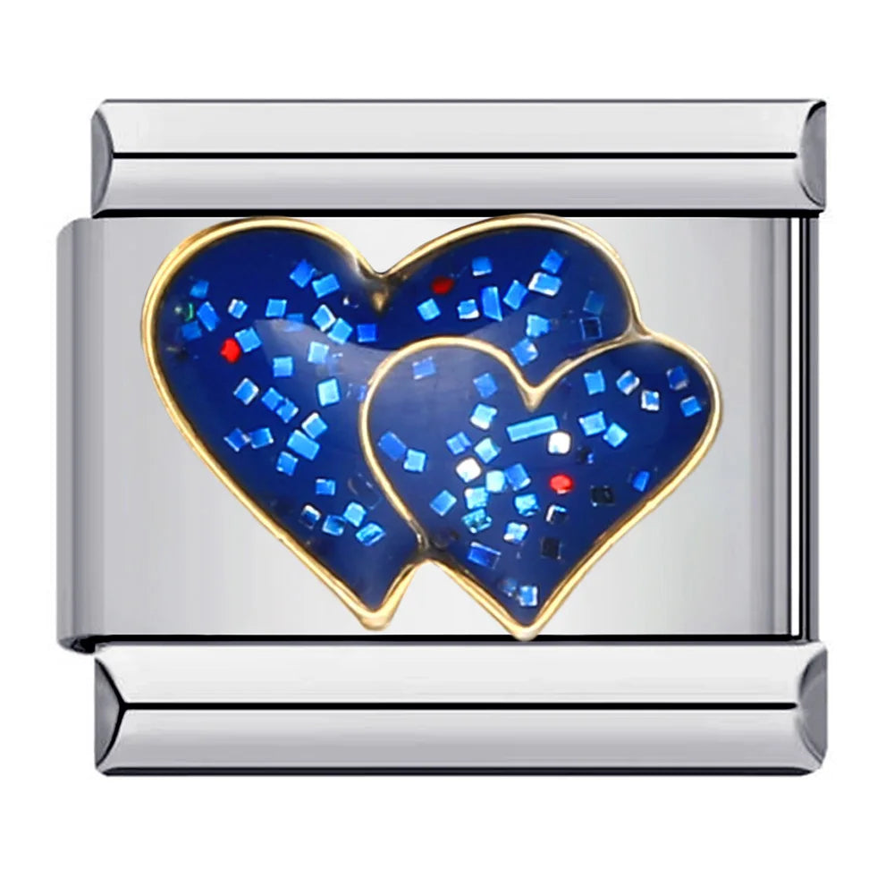 Blue Italian Charm Link 305