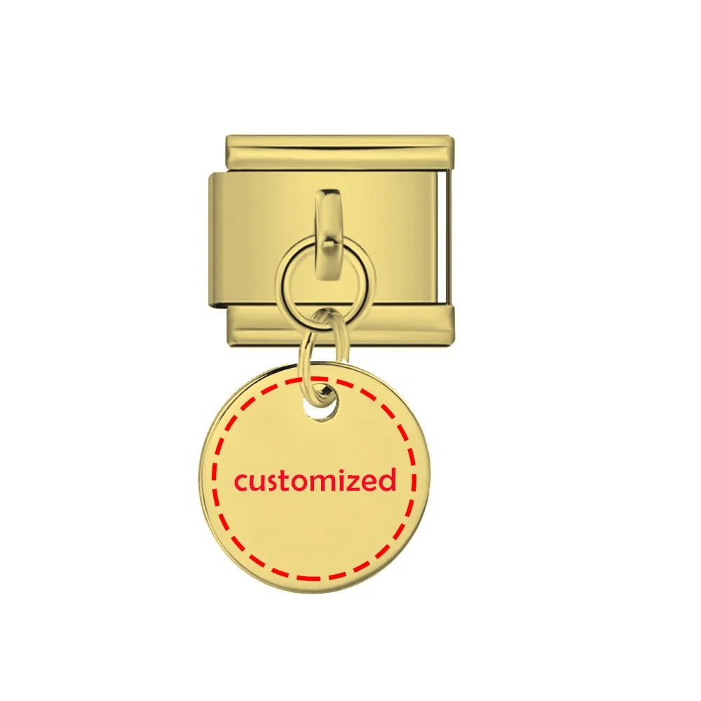 Laser Customized Italian Charm 460