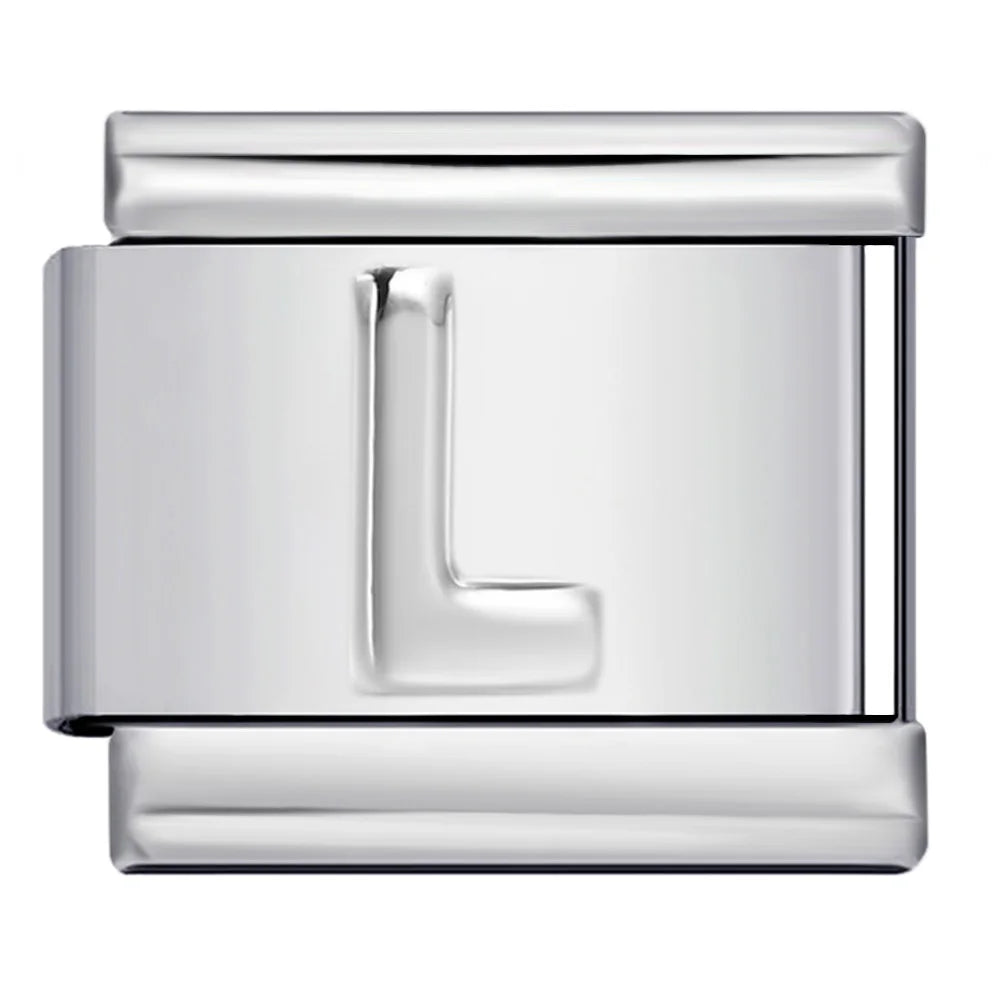 Silver Color 26 English Letters 134