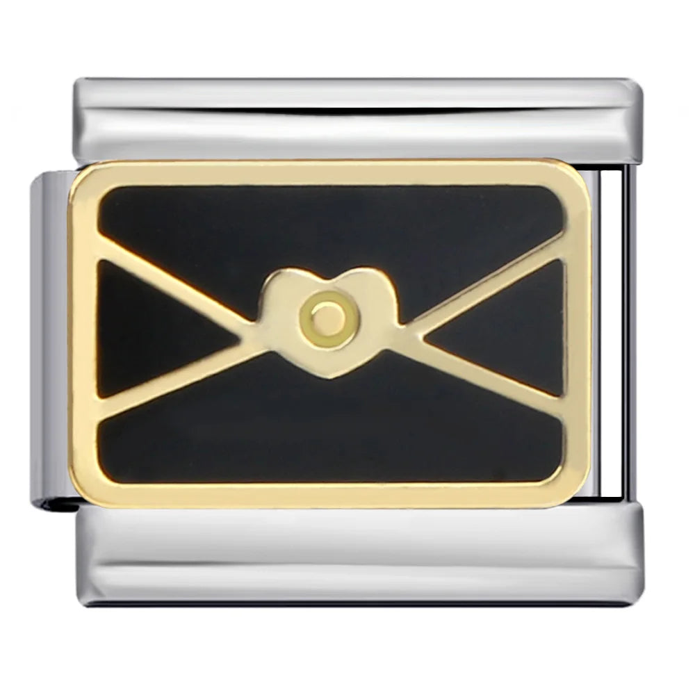 Black Italian Charm Link 315
