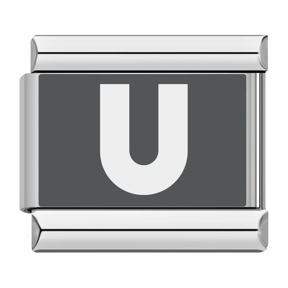 Laser 26 English Letters Charm 028