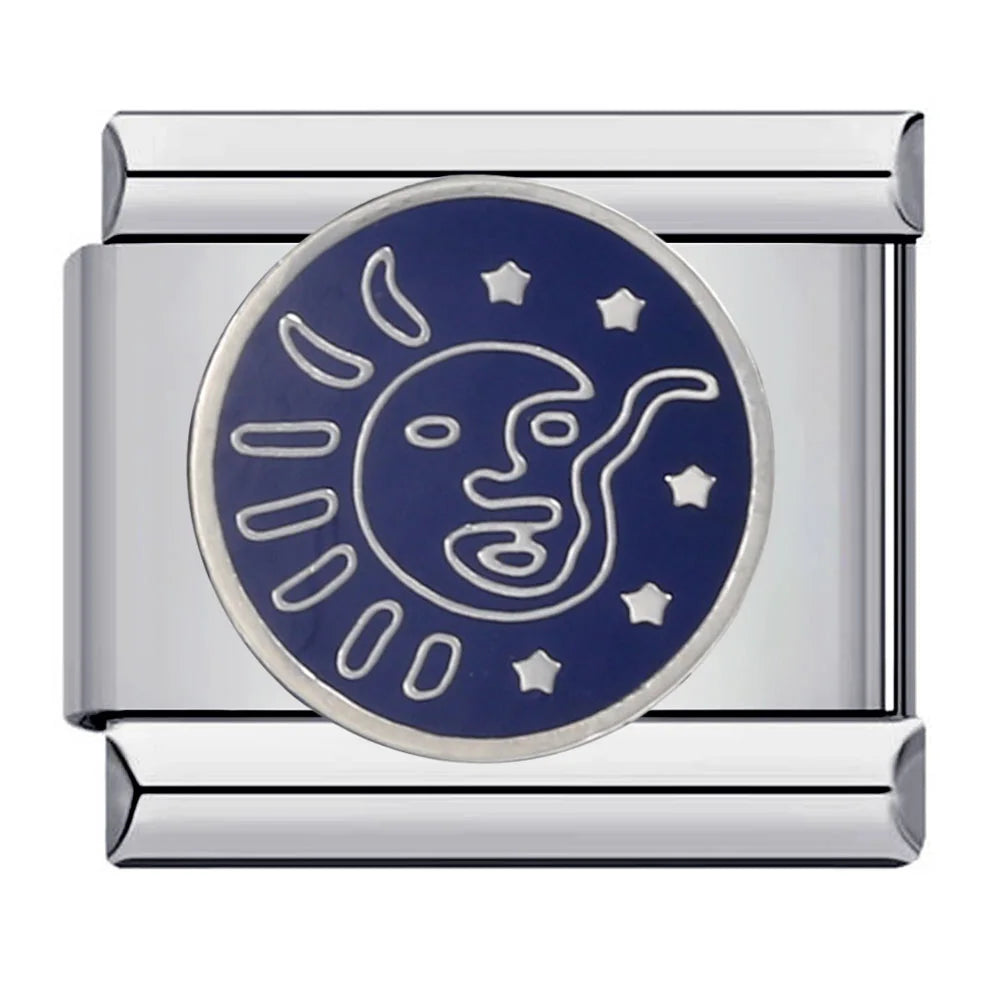 Star Moon Sun Italian Charm 172