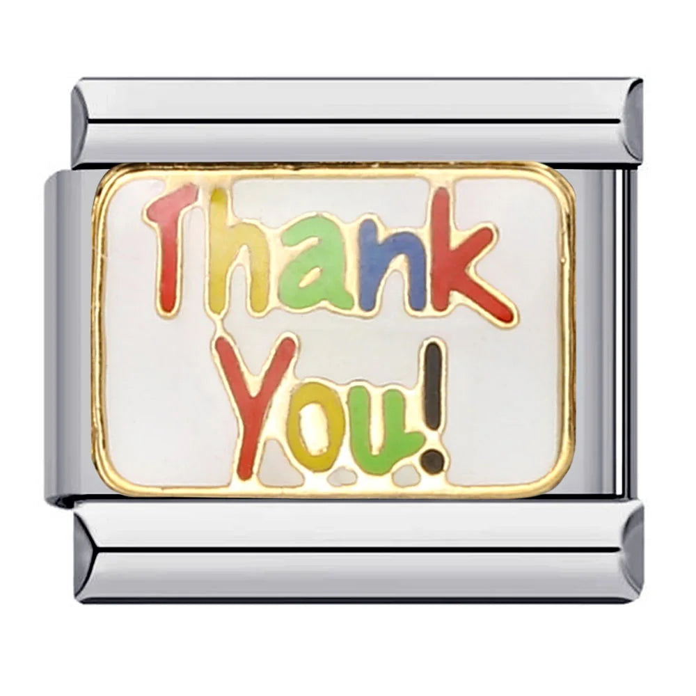 Words Italian Charm Links 079