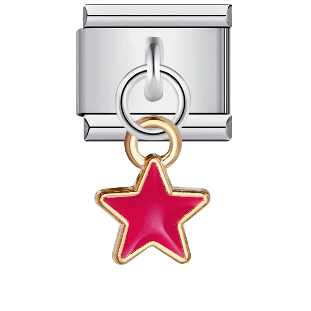 Star Italian Charm Links 078