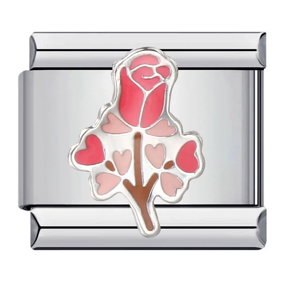 Flower Italian Charm Links 073