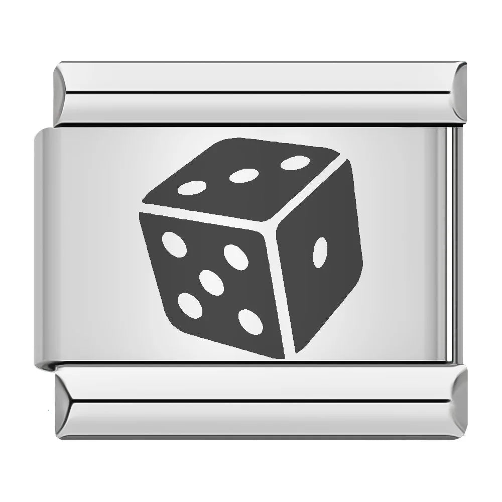 Laser Italian Charm Links 063