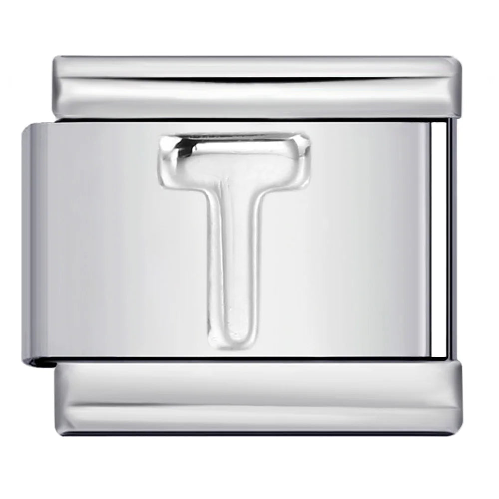 Silver Color 26 English Letters 134