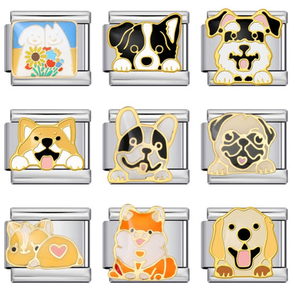 Dogs Italian Charm Links