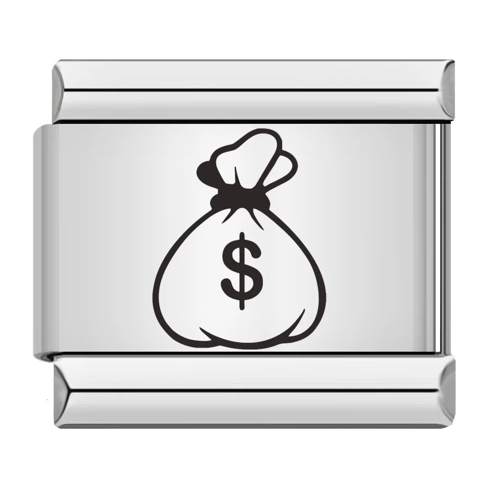 Laser Italian Charm Links 116