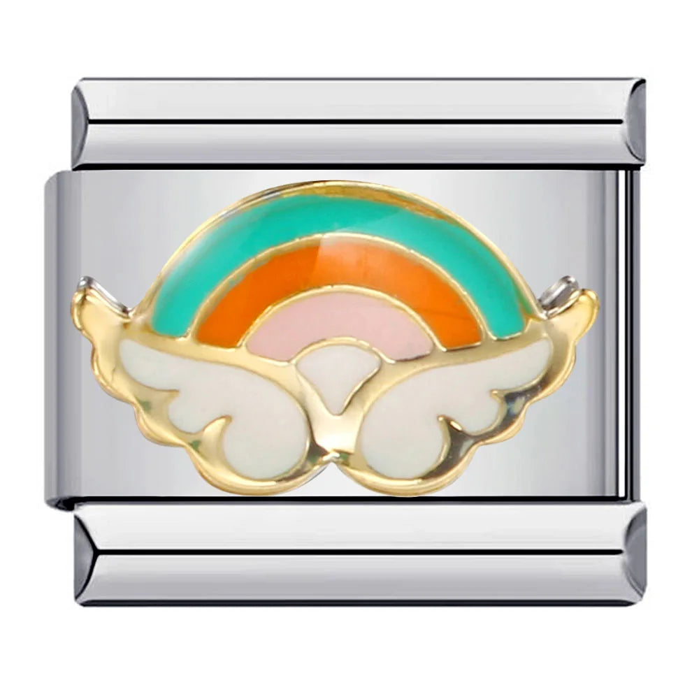 Wings Italian Charm Links 092