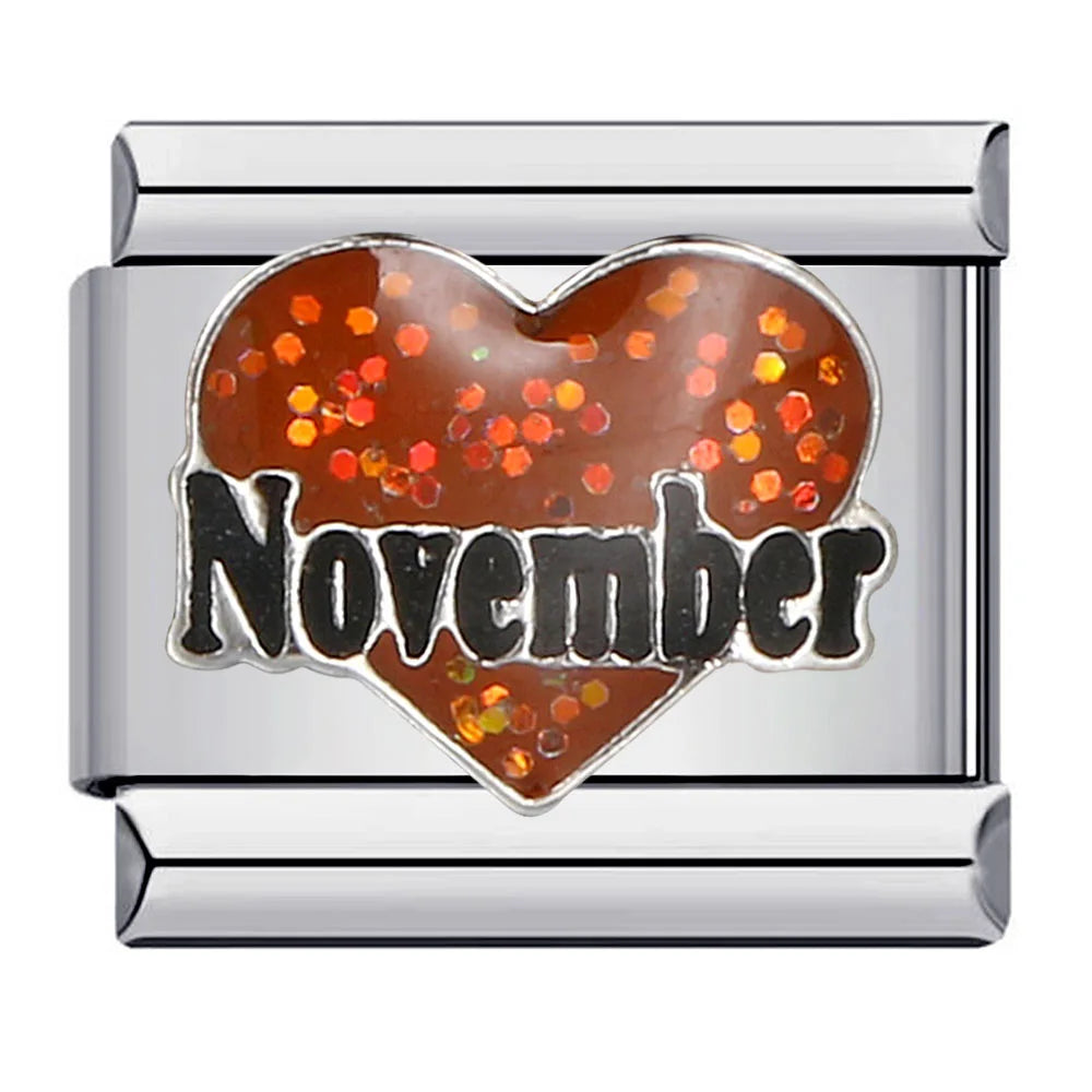 Heart Italian Charm Links 121