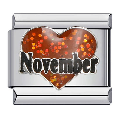 Heart Italian Charm Links 121