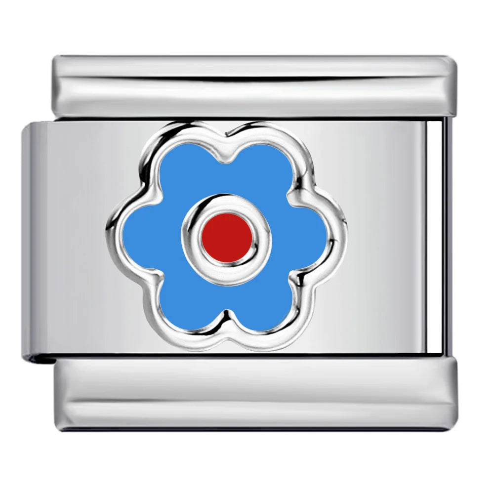 Flower Italian Charm Link 449