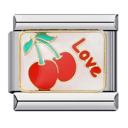 Cherry Italian Charm Link 324
