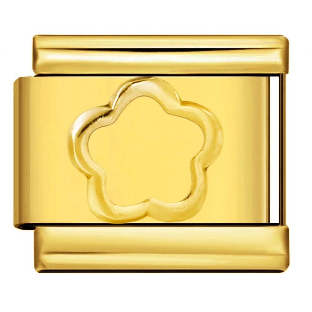 Flower Italian Charm Link 480