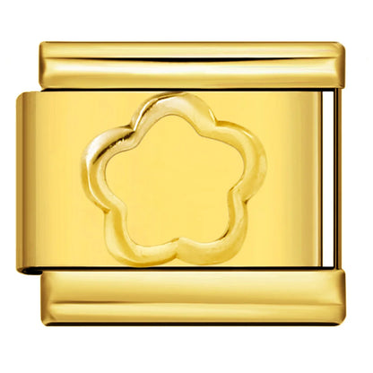 Flower Italian Charm Link 480