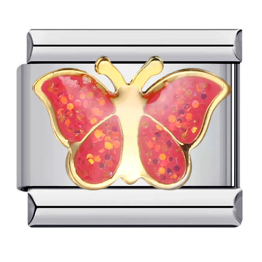 Butterfly Italian Charm Links 076