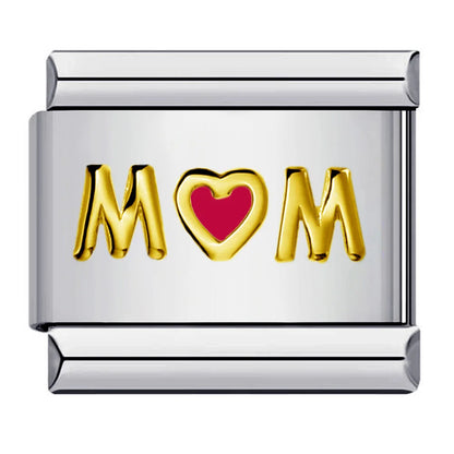 Mom Italian Charm Link 450
