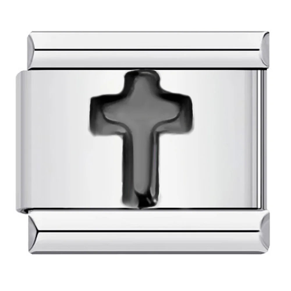 Cross Italian Charm Link 530