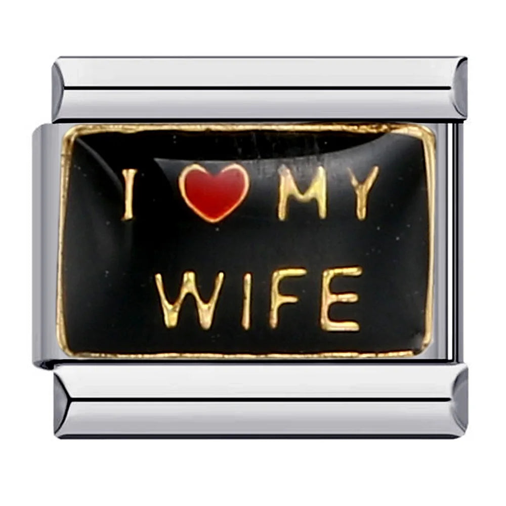 Words Italian Charm Links 072