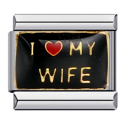 Words Italian Charm Links 072