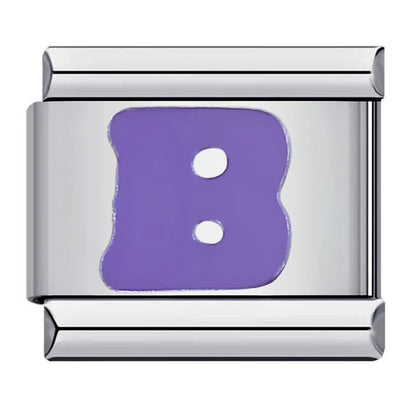 Purple Color 26 English Letters 017