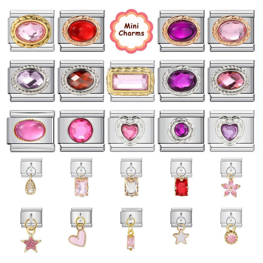 Pink Italian Charm Link 401