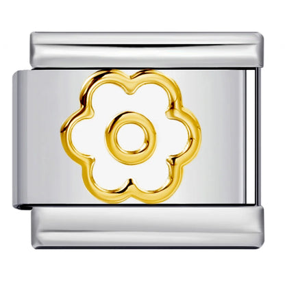 Flower Italian Charm Link 449