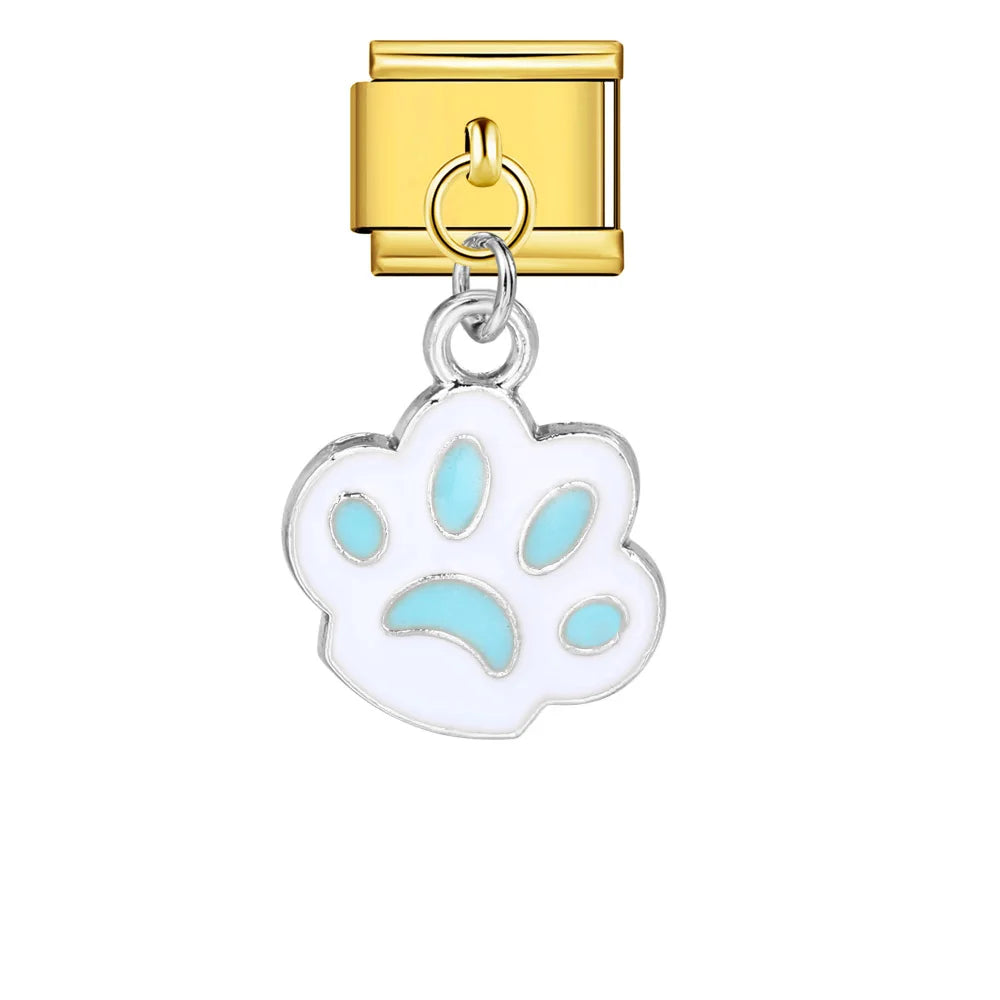Paw Print Italian Charm 579