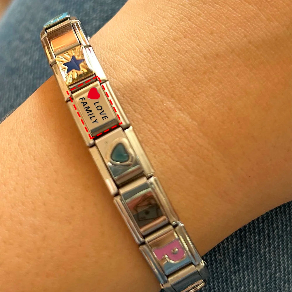 Laser Customized Italian Charm 415