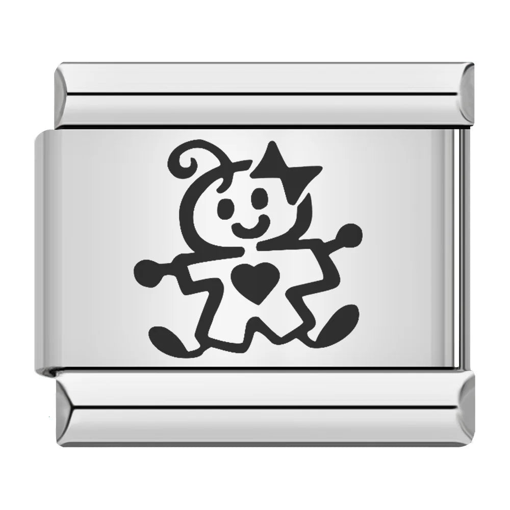 Laser Italian Charm Links 052