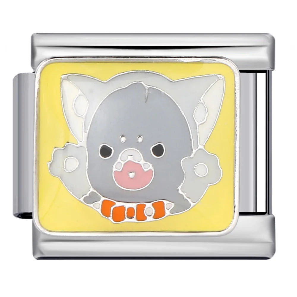 Cat Italian Charm Link 304