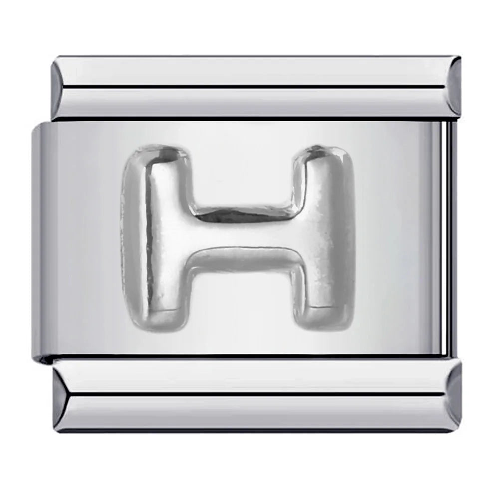 Silver Color 26 English Letters 174