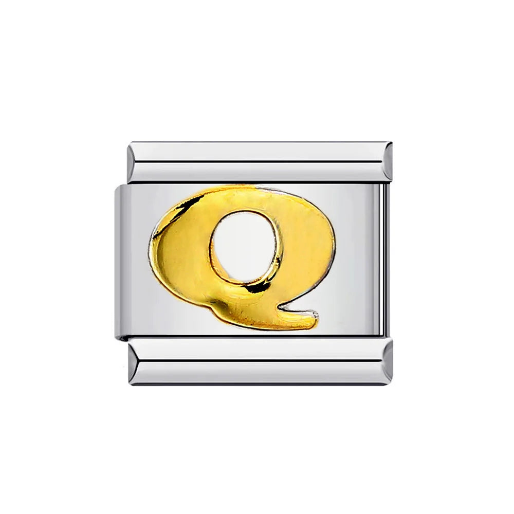 Gold Color 26 English Letters 014