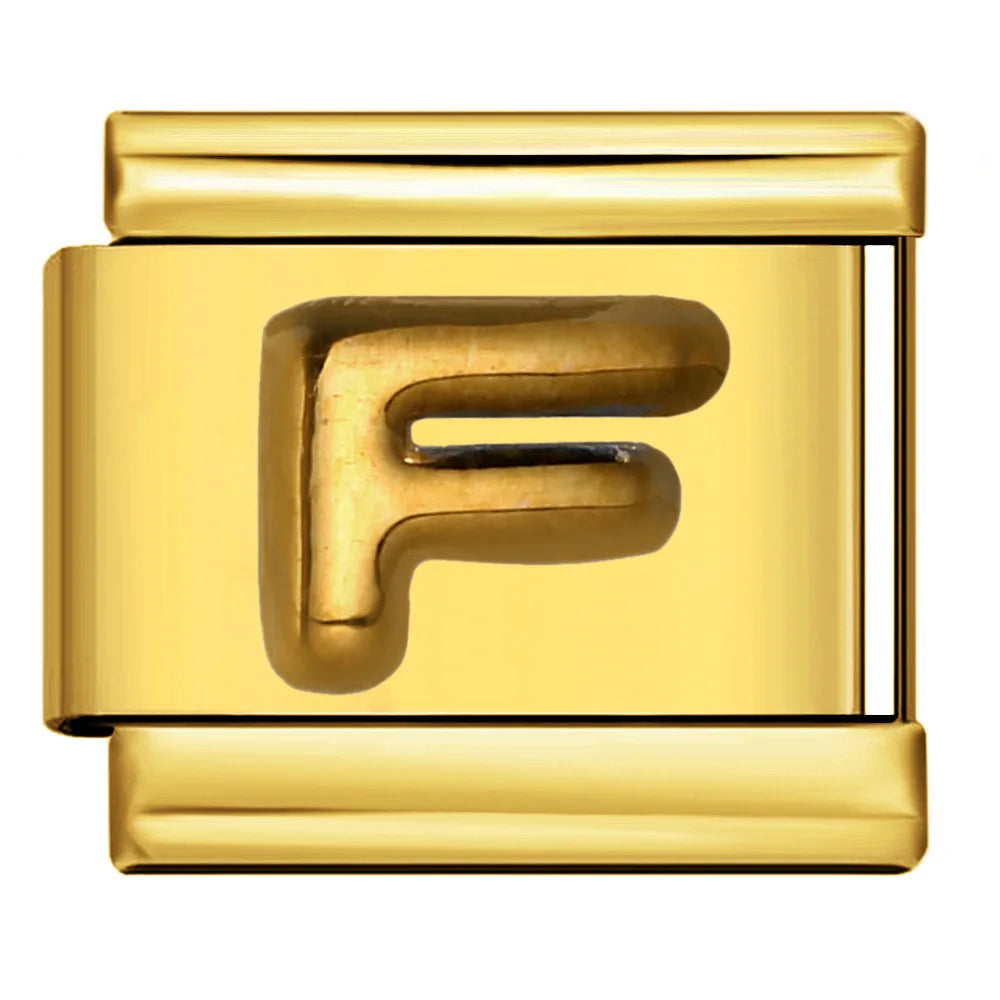 Gold Color 26 English Letters 336