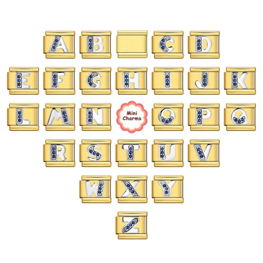 Gold Color 26 English Letters 383
