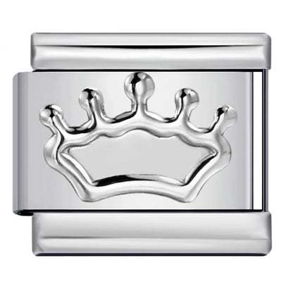 Crown Italian Charm Link 308