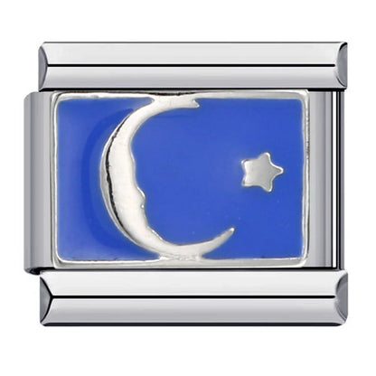 Star Moon Sun Italian Charm 172