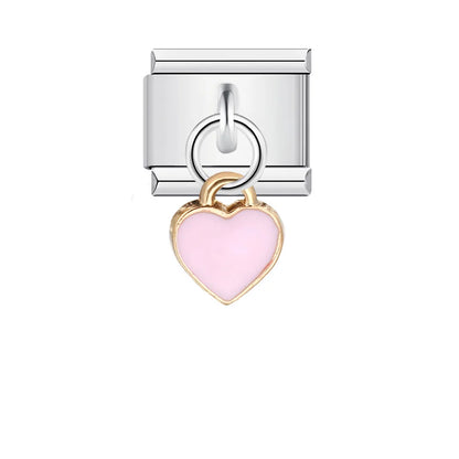 Heart Italian Charm Links 027