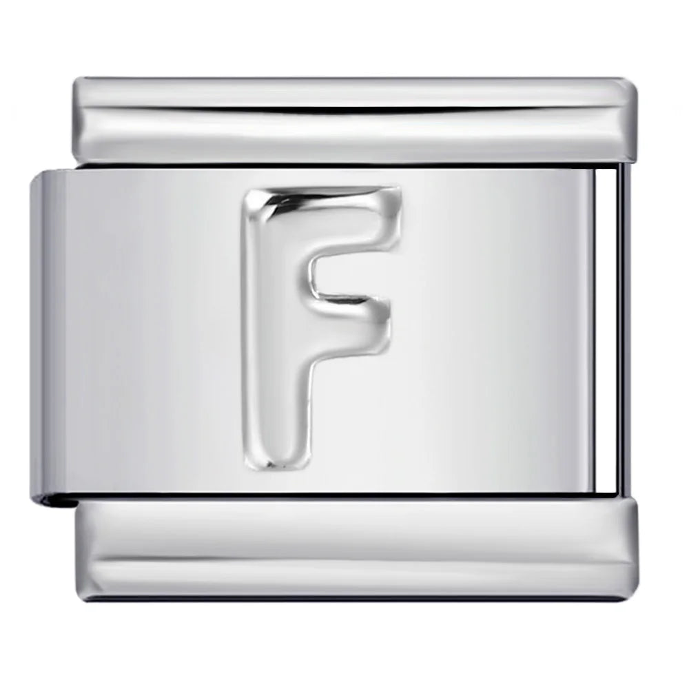 Silver Color 26 English Letters 134