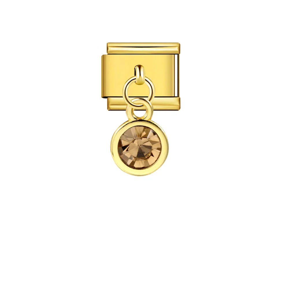 Birthstone Pendant Italian Charm 235