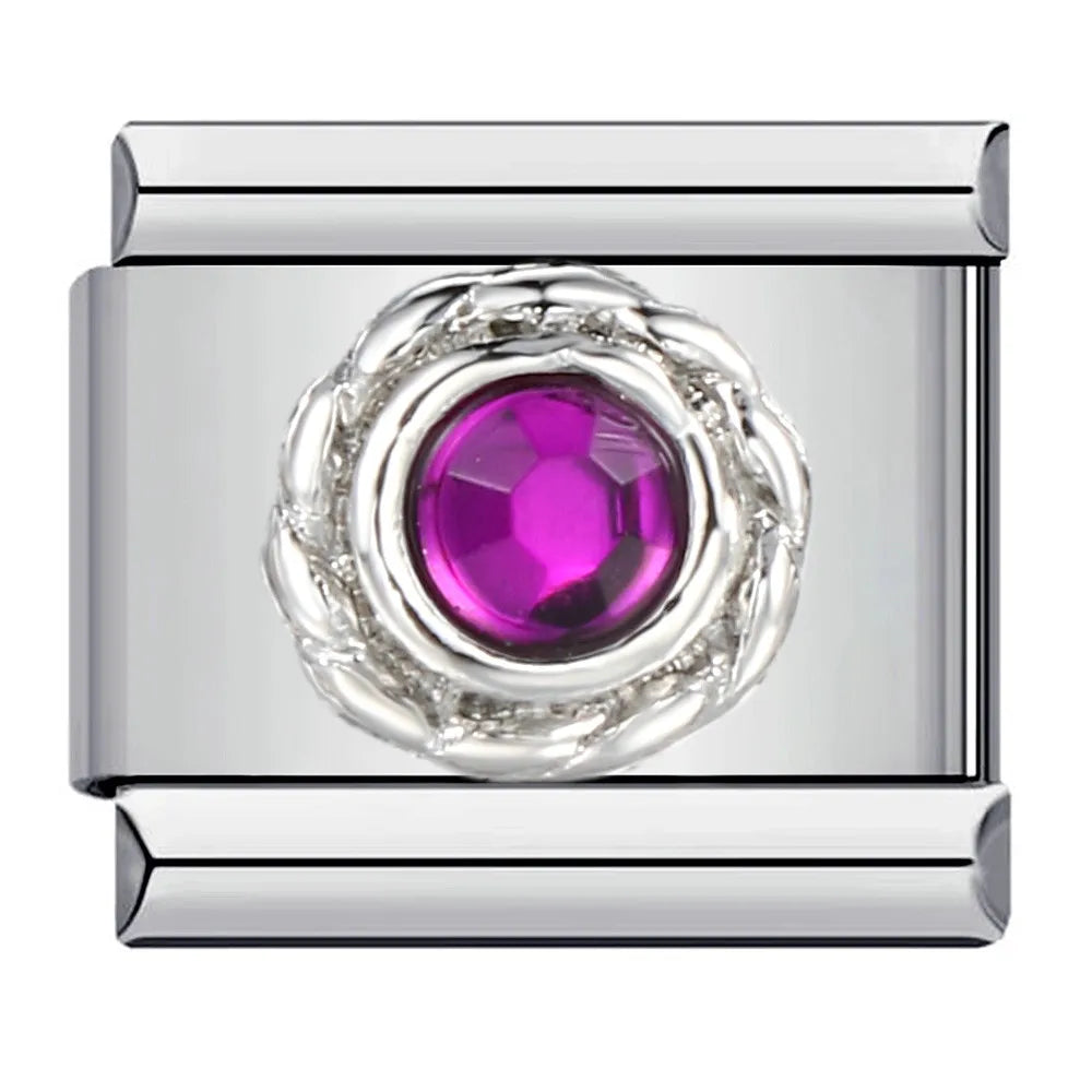 Round Italian Charm Links 118