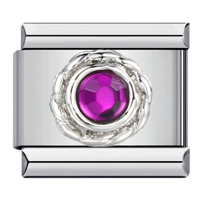 Round Italian Charm Links 118
