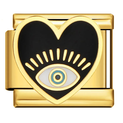 Gold Color Italian Charm Link 477