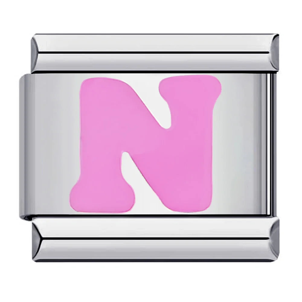 Pink 26 English Letters