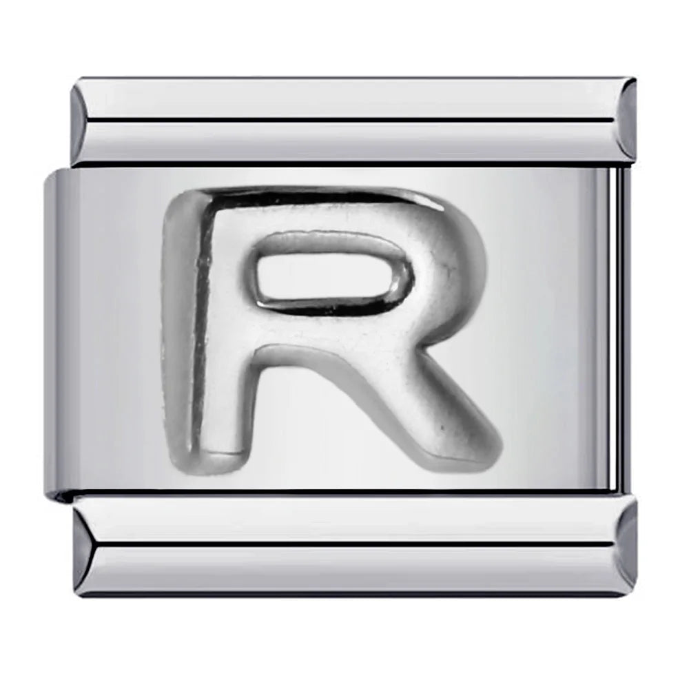 Silver Color 26 English Letters 174